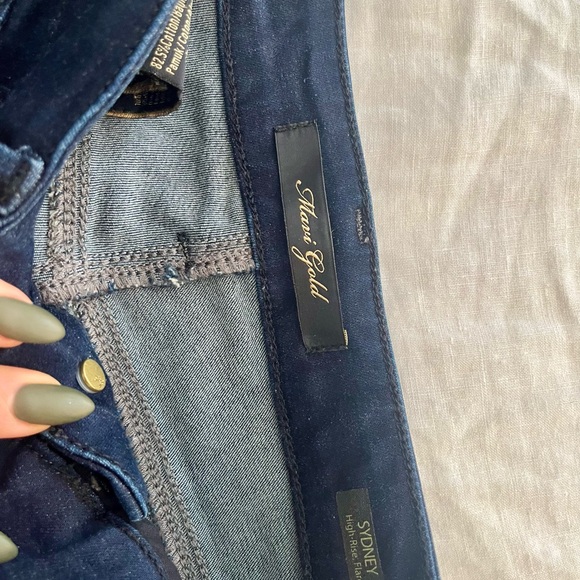 Mavi Gold, Sydney High-Rise Flare , Size 26/34 in dark blue. - Picture 6 of 8